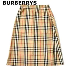 BURBERRYS バーバリー ノバチェック ラップスカート リバーシブル M