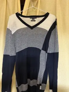 Armani Exchange ストライプ Vネックニットのサムネイル
