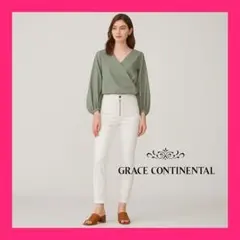 【美品】グレースコンチネンタルホワイトスキニージーンズ サイズ36 日本製