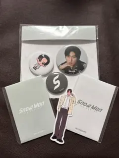 【価格変更】SnowMan POP-UP 目黒蓮 フォト・缶バッジ・ステッカー