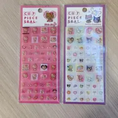 ハローキティ サンリオキャラクター 日焼け　タイルシールセット 2枚