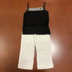 女児　夏服　タンクトップとハーフパンツのセット　コムサ　BeBe 110