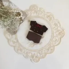 アイナナ ドンぬい シャツ パンツセット コーデュロイ ドット×濃茶