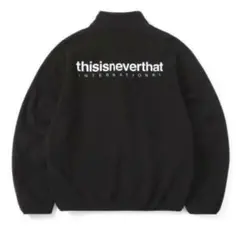 thisisneverthat ブラック　フリース　ジャケット