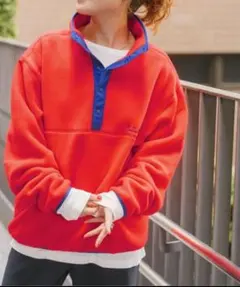 エルエルビーン　フリース　スナップT プルオーバー　LLBean