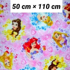 ディズニー　プリンセス　生地　キャラクター　オックス　ハンドメイド　はぎれ　布