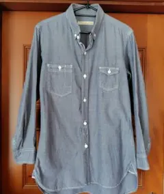 美品　GLOBALWORK　ダークブルー デニム長袖シャツ