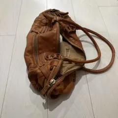 本革 post & coレザー ショルダーバッグ ブラウン - メルカリ