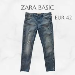 ZARA ザラ Z1975DENIM スキニーデニム ストレッチ ダメージ42
