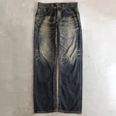 00s archive EDWIN fade straight denim