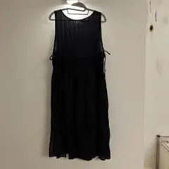 ehkä söpö ブラック ロングワンピース F