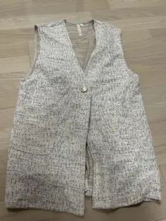 HK WORKS LONDON ツイード風ベスト ベージュ L