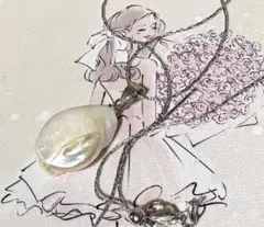 淡水バロックパール　ネックレス　ステンレス製