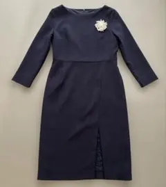 UNITED ARROWS ワンピース　ネイビー　二次会　試着のみ　極美品