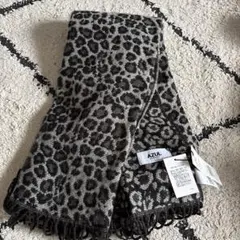 AZUL by MOUSSY レオパード柄マフラー グレー F