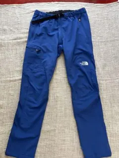 【美品】THE NORTH FACE アルパインライトパンツ ブルー　刺繍ロゴ品
