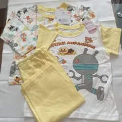新品未使用　しまむら　アンパンマンパジャマ　90㎝ 3点セット　半袖　長袖