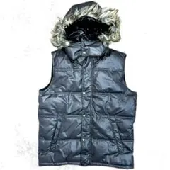 00s Y2K ファーダウンベスト 平成 グランジ ギャル お兄系