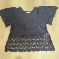 earth music&ecology ネイビー 半袖トップス