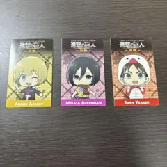 進撃の巨人 キャラクターカード 3枚セット JOYPOLIS限定品