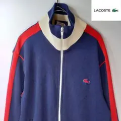 IZOD ラコステ　フルジップニット　ブルゾン　刺繍ロゴ　ネイビー　XL