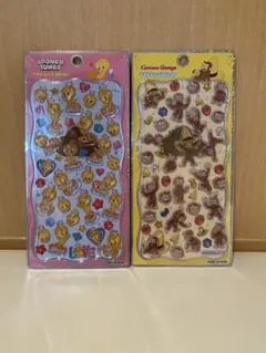 【正規品】プチドロップステッカー　トゥイーティー　ジョージ　セット