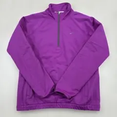 Nike レディース パープル ハーフジップ長袖 M