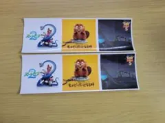 ズートピア2 私がビーバーになる時 トイ・ストーリー5 ステッカー2枚セット