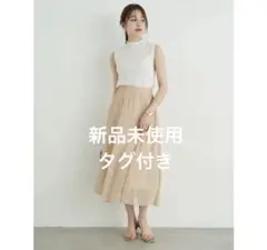 アースミュージックエコロジー　シフォンギャザースカート