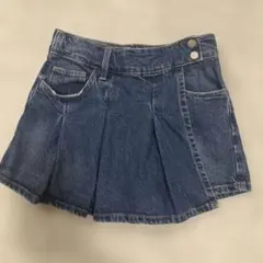 zara kids デニム キュロット スカート風 ショートパンツ 156cm