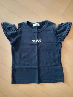 xgirl フリル袖 Tシャツ 黒のサムネイル