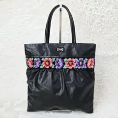 FEILER フェイラー 花柄 シュニール織り& PVC トートバッグ f7