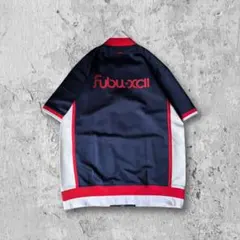 【00s HIPHOP】フブFUBU両面刺繍ビッグロゴ半袖ジャージB系人気再熱のサムネイル
