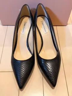 FABIO RUSCONI ファビオルスコーニ　ブラックパンプス美品