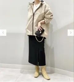 新品　タグなし　カットソーナローミディスカート　M タイトスカート