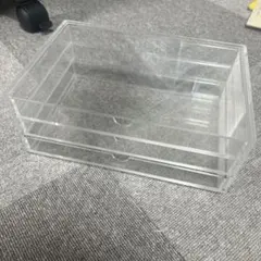 無印良品重なるアクリルケース