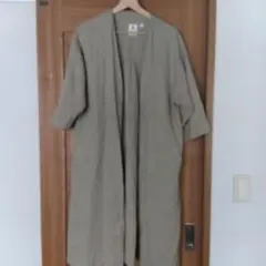 ニコアンド　半袖ロングカーディガン　ガウン　羽織　 コート　ベージュ