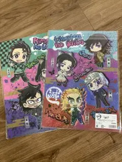 鬼滅の刃 クリアファイル 2枚セット A4サイズ チビキャラデザイン