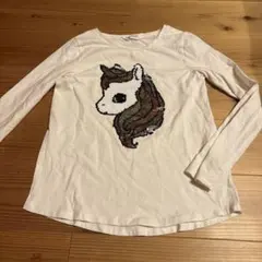 H&M ユニコーン スパンコール 長袖カットソー 134/140