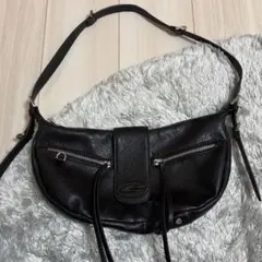 EMODA ダブルジップショルダーバッグ（ブラック）のサムネイル