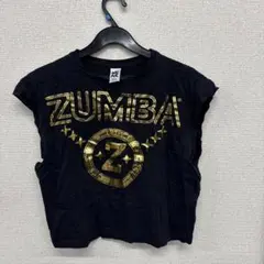ZUMBA ゴールドロゴ Tシャツ XS
