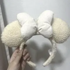 ディズニー カチューシャ 白 もこもこ