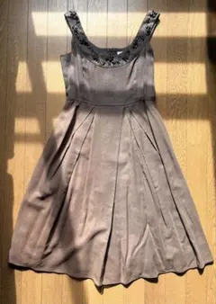 美品 フォグリネンワーク Evie dress イーヴィーワンピース チェック