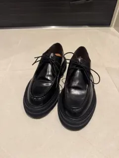 APOM アポム 厚底 Uチップ レザーシューズ 黒 モード