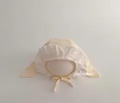 ボンネット　帽子　ニューボーンフォト　うさぎ　ベビー衣装　ヘアアクセサリー　子供