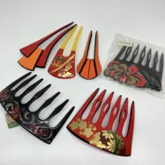 041302 和風髪飾り かんざし 7点セット