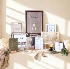 ウェルカムスペース✨挙式 結婚式装飾 ペーパーアイテム付まとめ売り ブライダル✨