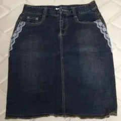 anyFAM デニム膝丈スカートのサムネイル