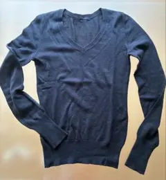AZUL BY MOUSSY Vネックニット 黒