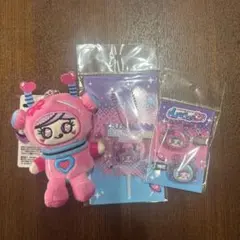 しなコズミック ぬいぐるみ キーホルダー 前髪クリップ セット（ピンク）